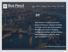 Tablet Screenshot of bluepencil-legal.com